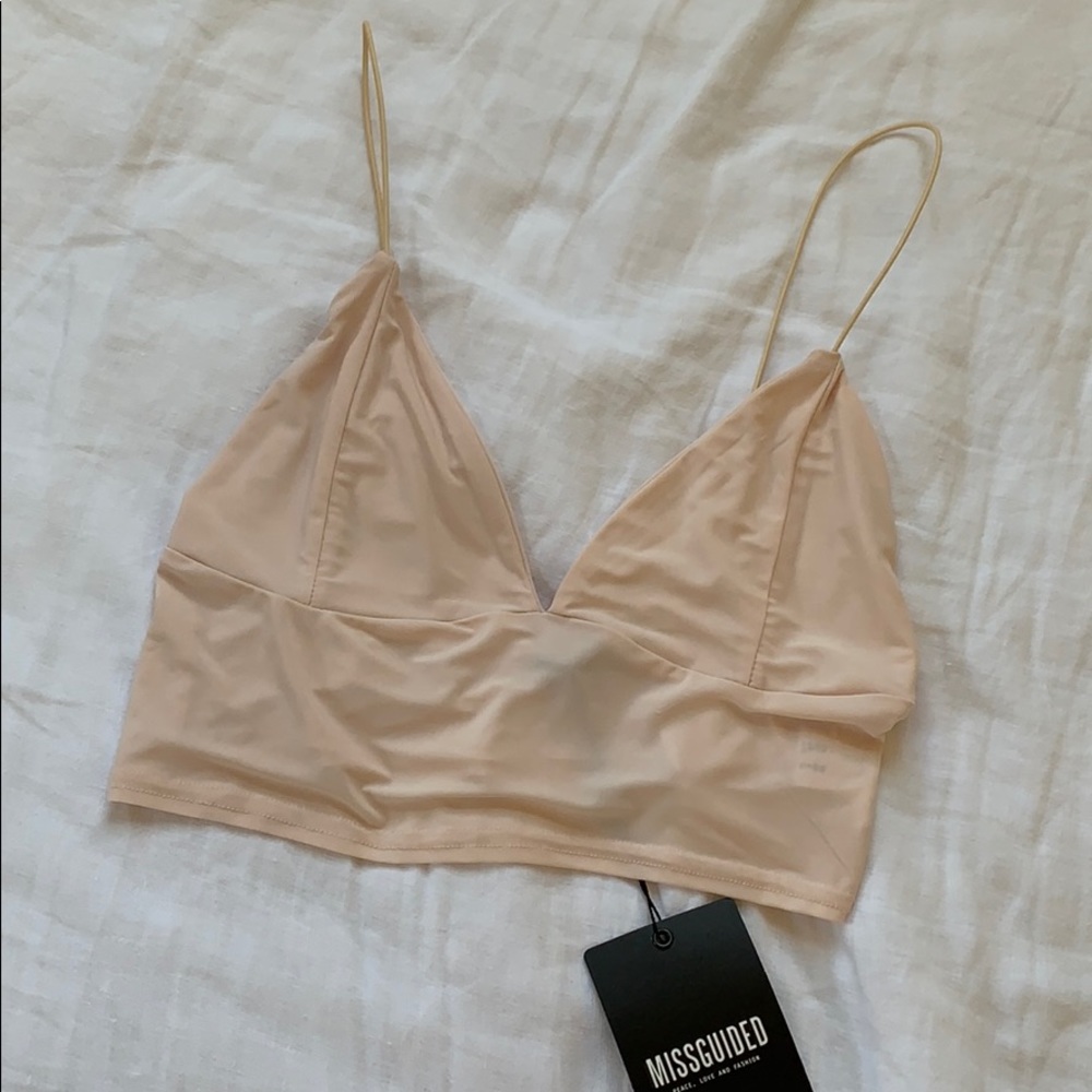 Missguided nude pink bralette